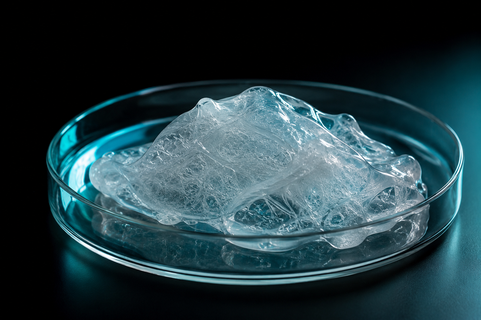 Petri dish with functionalized nanocellulose hydrogel
